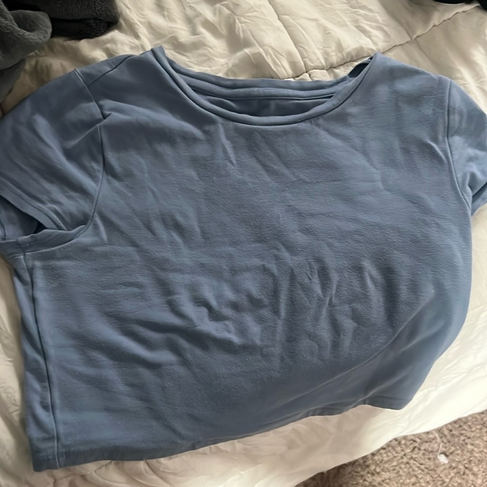 Cute little blue crop top